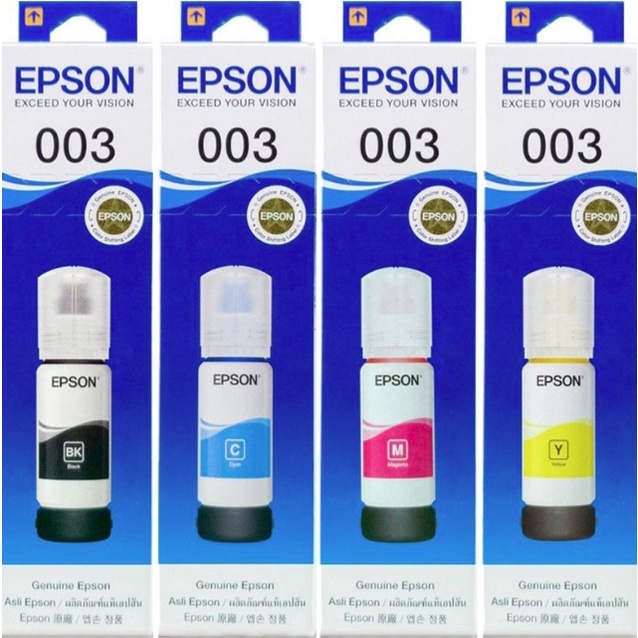 Original EPSON 003 Refill Ink Bottle L3110 / L3116 / L3150 / L3210