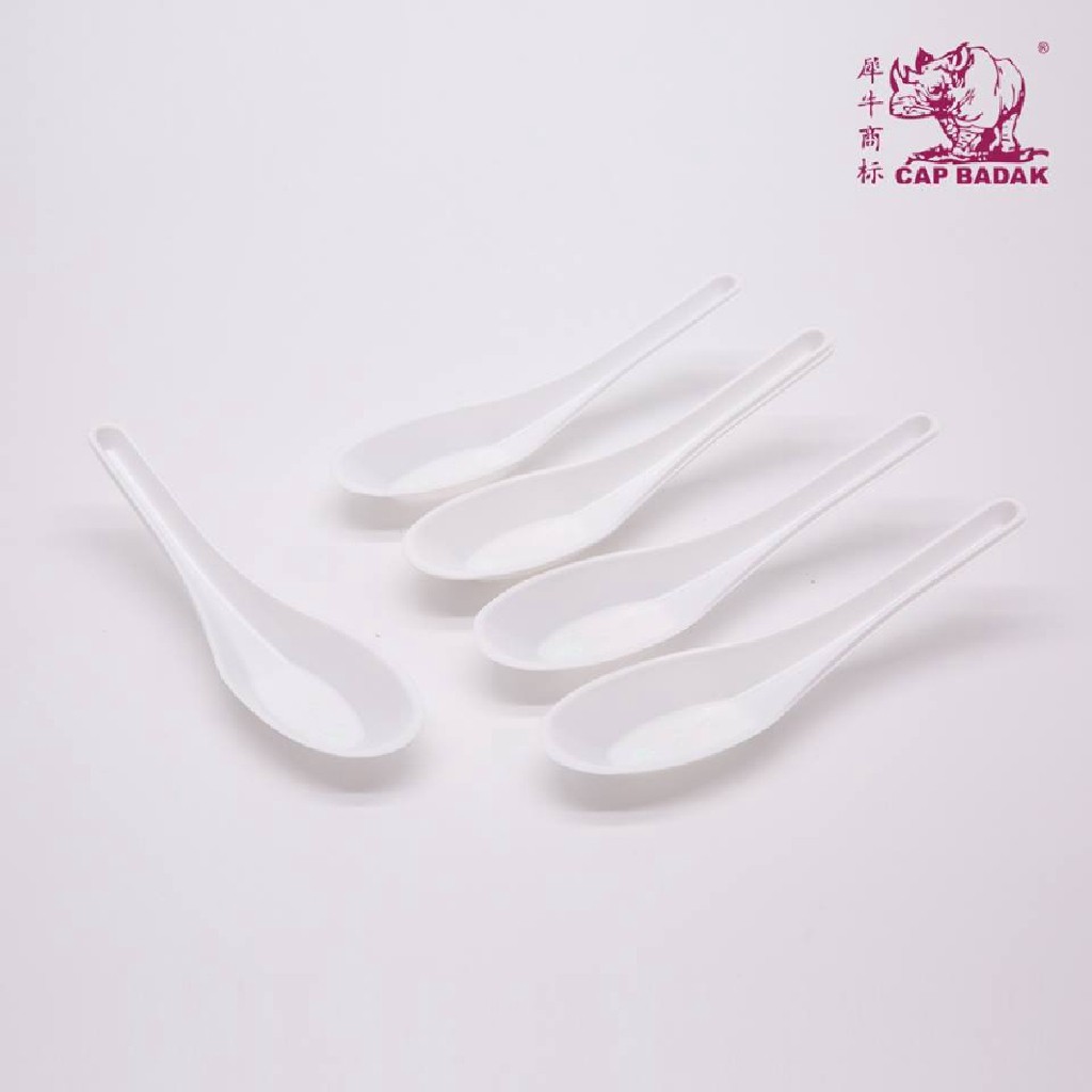 5" Plastic Chinese Spoon, Sudu Plastik 1 PEK = 90 PCS Shopee Malaysia