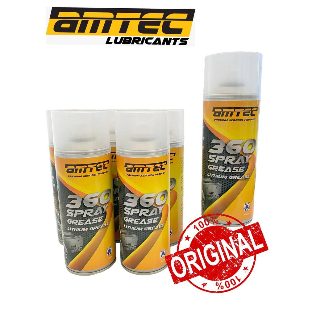 SPRAY GREASE AMTEC AMA640 360 LITHIUM GREASE 400ml ANTI RUST TOYOTA
