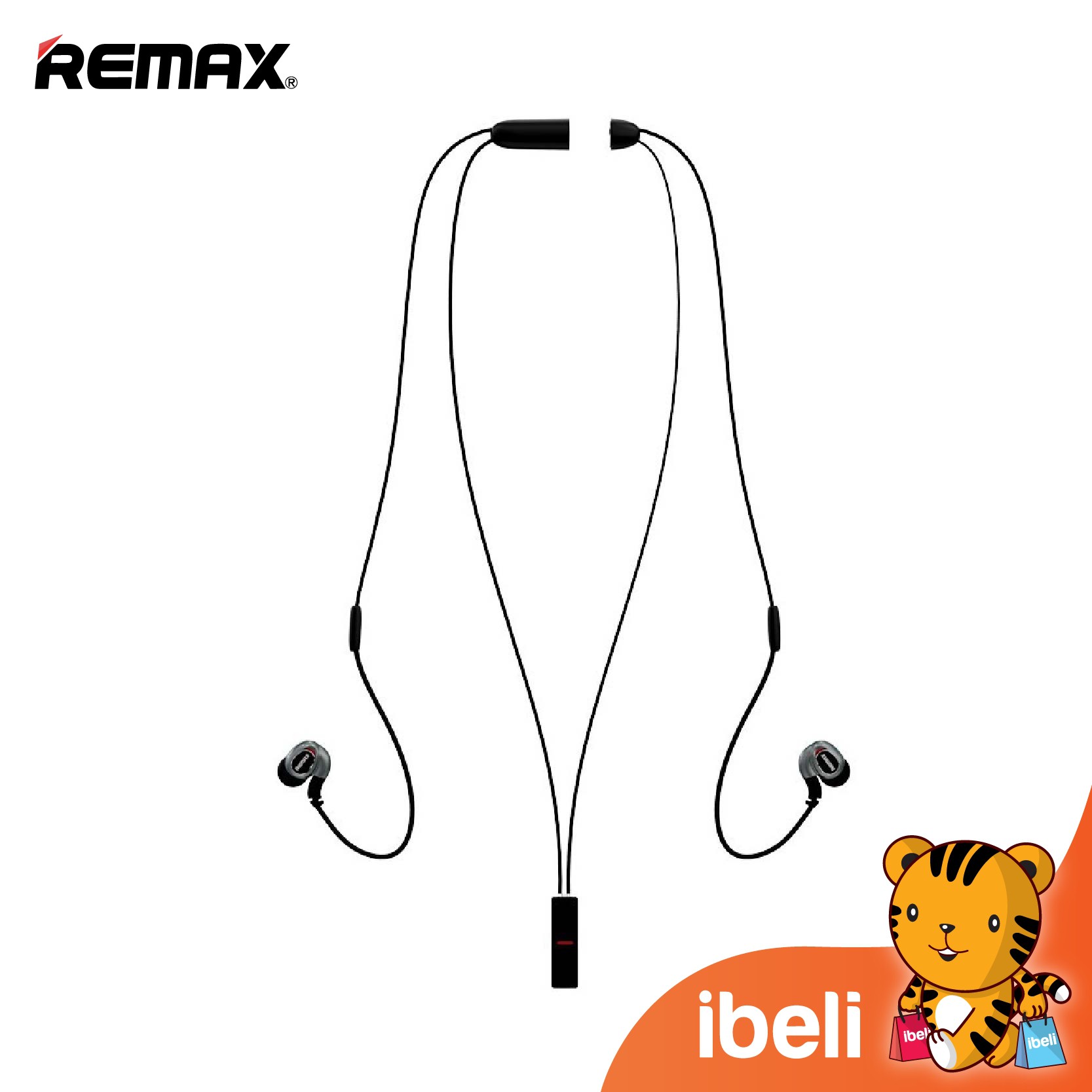 Remax Neckband Sport Bluetooth Earphones Rb S Shopee Malaysia