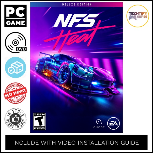 Pc Game Need For Speed Heat Deluxe Edition Offline Dvd Shopee Malaysia