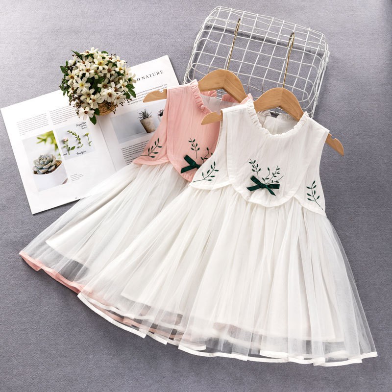 baby girl white casual dress