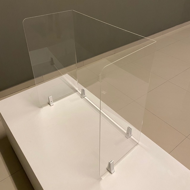 Portable acrylic panel table separator Acrylic Divider Plastic Divider