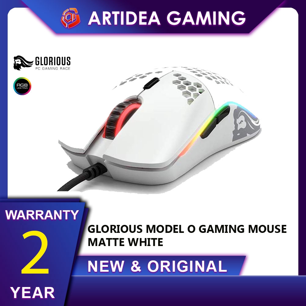 Glorious Model O Gaming Mouse Matte White Go White Shopee Malaysia