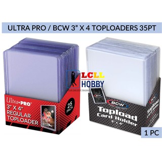 ULTRA PRO/BCW/TIMEWALKER 3” X 4” REGULAR TOPLOADER HOLDS 35PT CARD 1PC