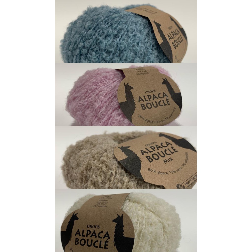 Drops Alpaca Boucle Yarn Rajuit Knit Knitting Crochet handicraft weaving