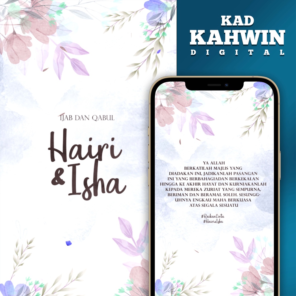 No.4 Kad Kahwin Digital - Kad Jemputan - E-Card Wedding Invitation ...