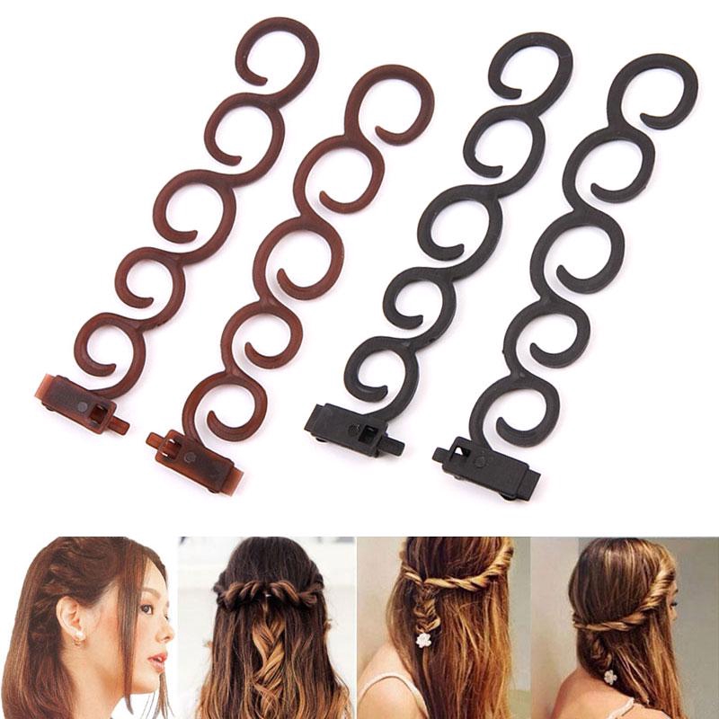 2pcs Hair Braiding Tools Styling Hairwraps Twist Braid Women Useful Braiding Tool