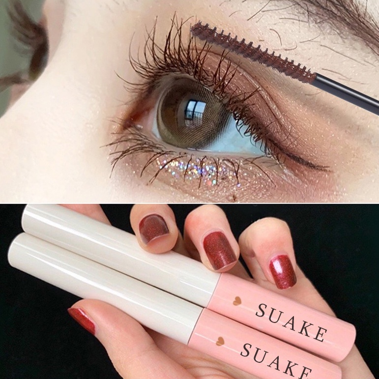 Quality Must SUAKE Natural Waterproof Longlasting Eye Mascara Anti Perspiration eyelashes Curling - Image 3