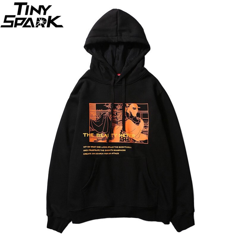 black hoodie streetwear