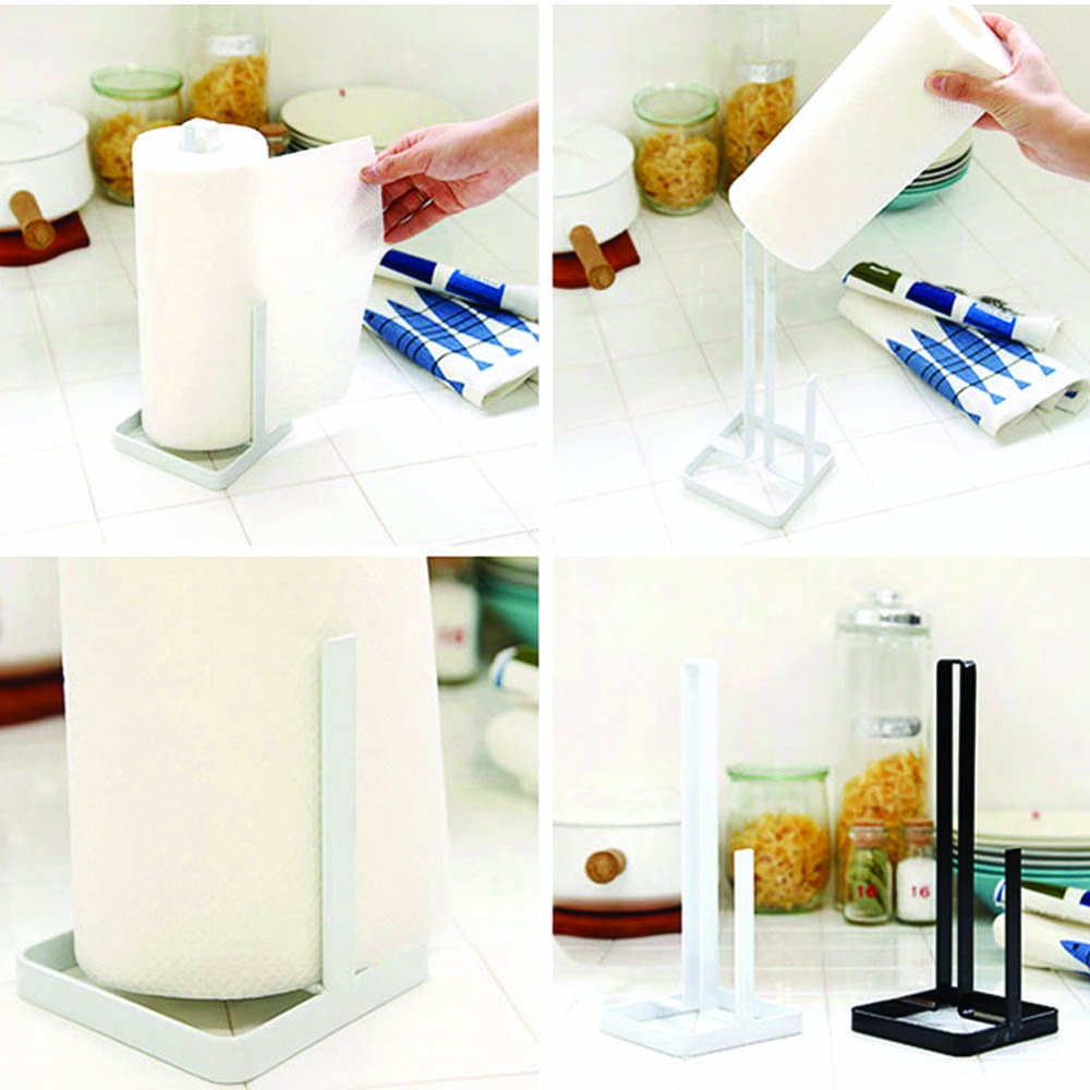 Innohut Square Kitchen Tissue Holder Countertop Paper Towel Stand