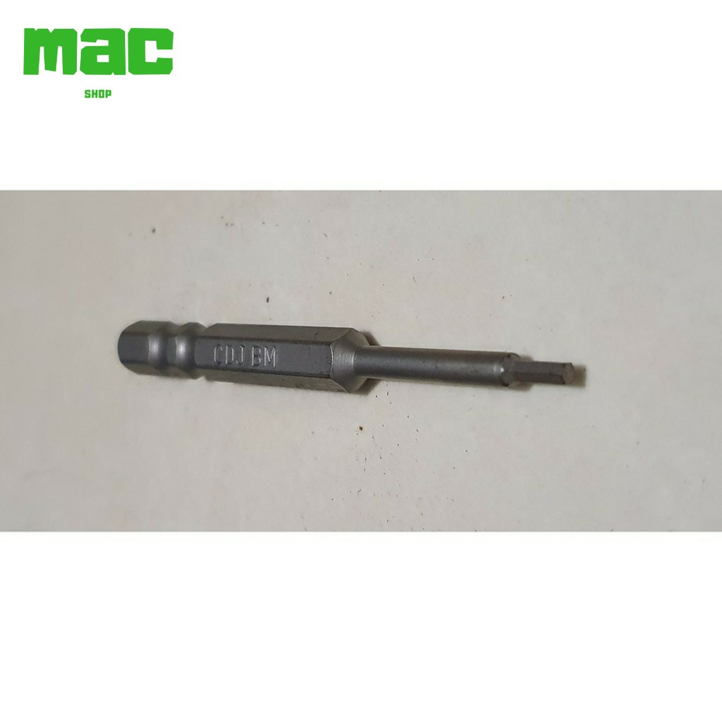 MAC 3/32" x 70mm Hexagon Screw Bit Shank 1/4" Hex Shopee Malaysia