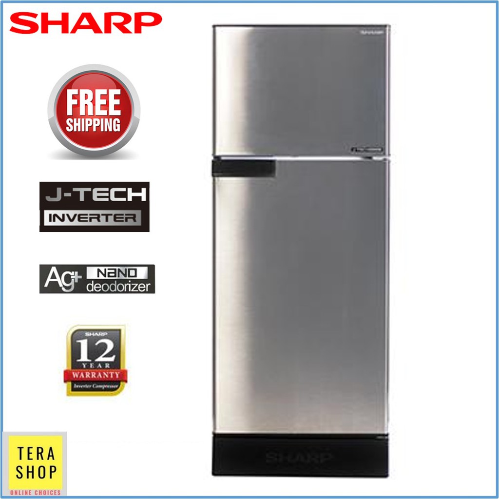 Sharp SJ209MS Refrigerator 190L J Tech Inverter Fridge Peti Sejuk ...