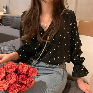 korean style women ladies chiffon shirt blouse baju baju korean style women ladies chiffon shirt blouse baju baju