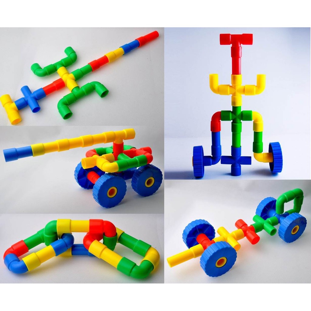 plastic pipe building toys