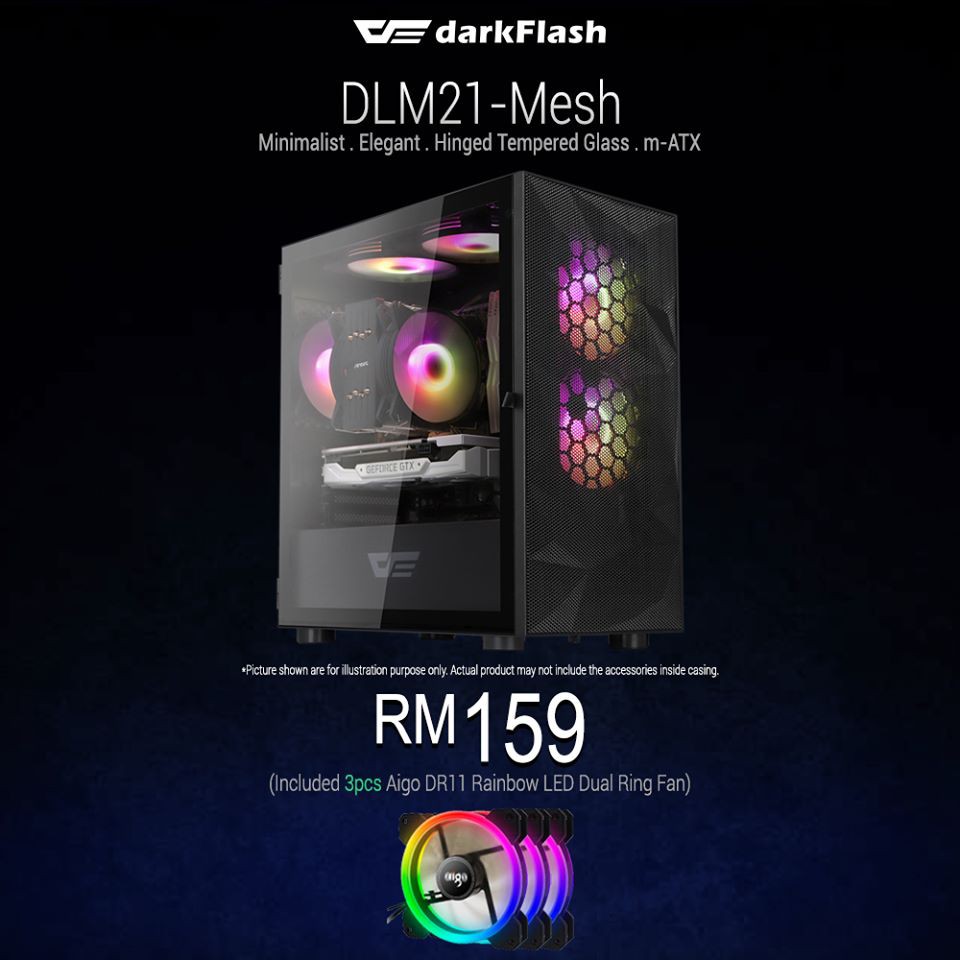 AIGO DLM 21 MESH TG BLACK | Shopee Malaysia