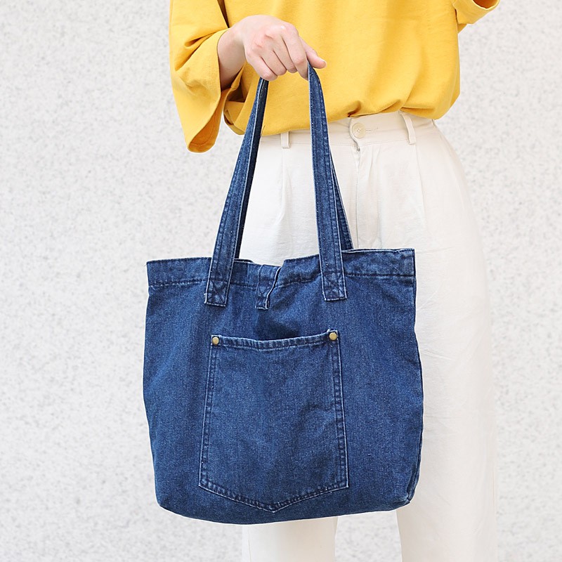 On Sale Women's Retro Jeans Handbag Canvas Single-shoulder 