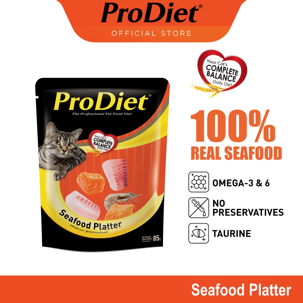 ProDiet 85G Wet Cat Food Seafood Platter (85G) Shopee Malaysia