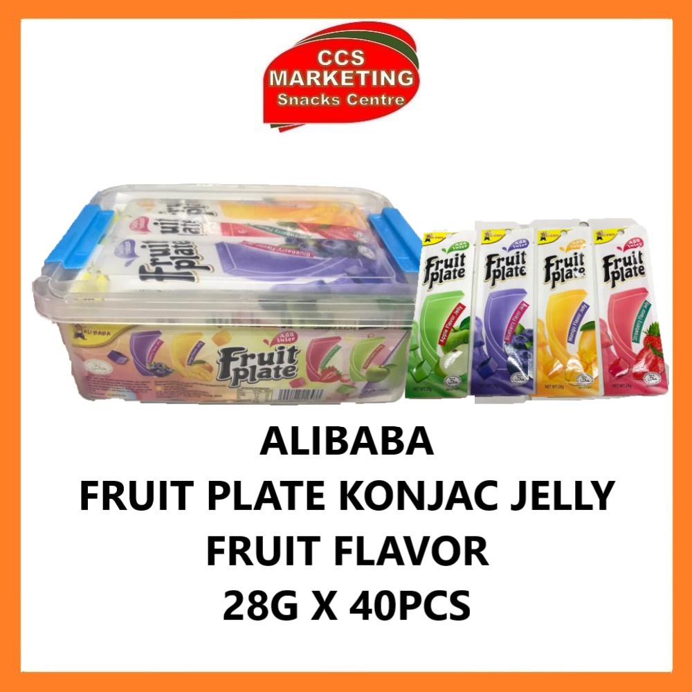 CCS Alibaba Fruit Plate Konjac Jelly Fruit Flavour ( 28g x 40pcs