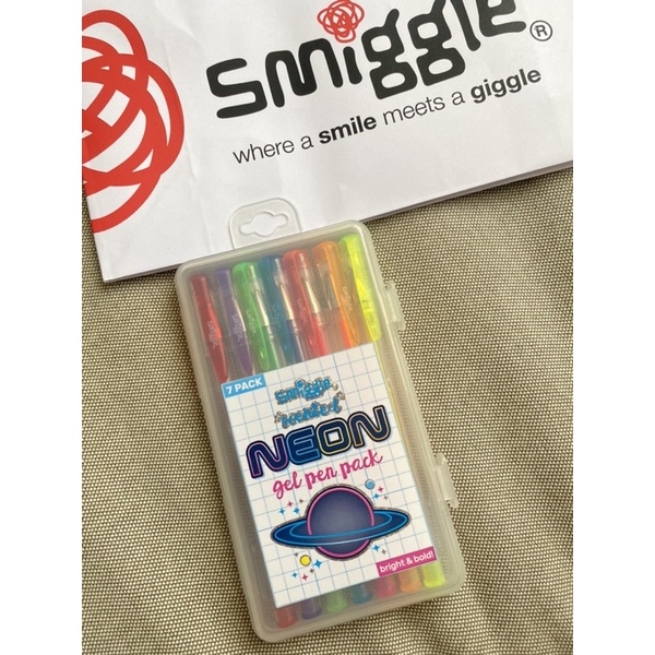 Smiggle Scented Neon Gel Pen Pack Shopee Malaysia