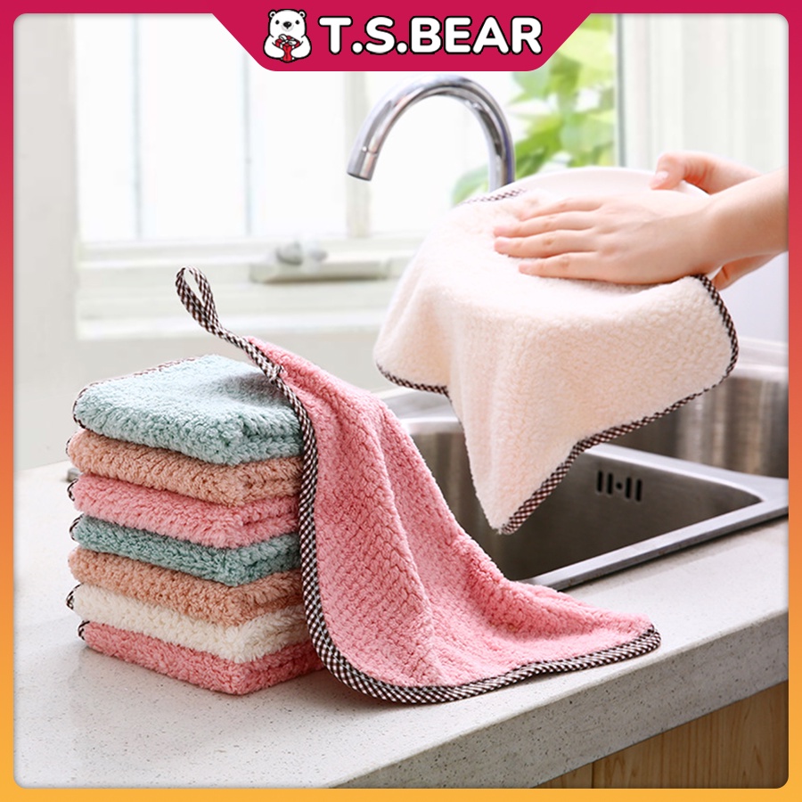 Super Absorbent Cleaning Cloth Thick Kitchen Washing Towel Soft ...