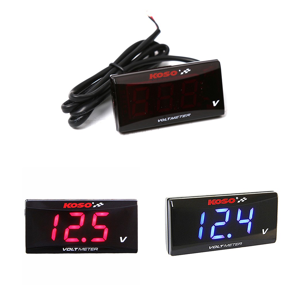 KOSO VOLT METER LED DIGITAL DISPLAY VOLTMETER Shopee Malaysia