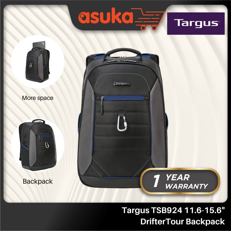 [Multi-Fit & Durable Base] Targus TSB924 11.6-15.6" DrifterTour Backpack