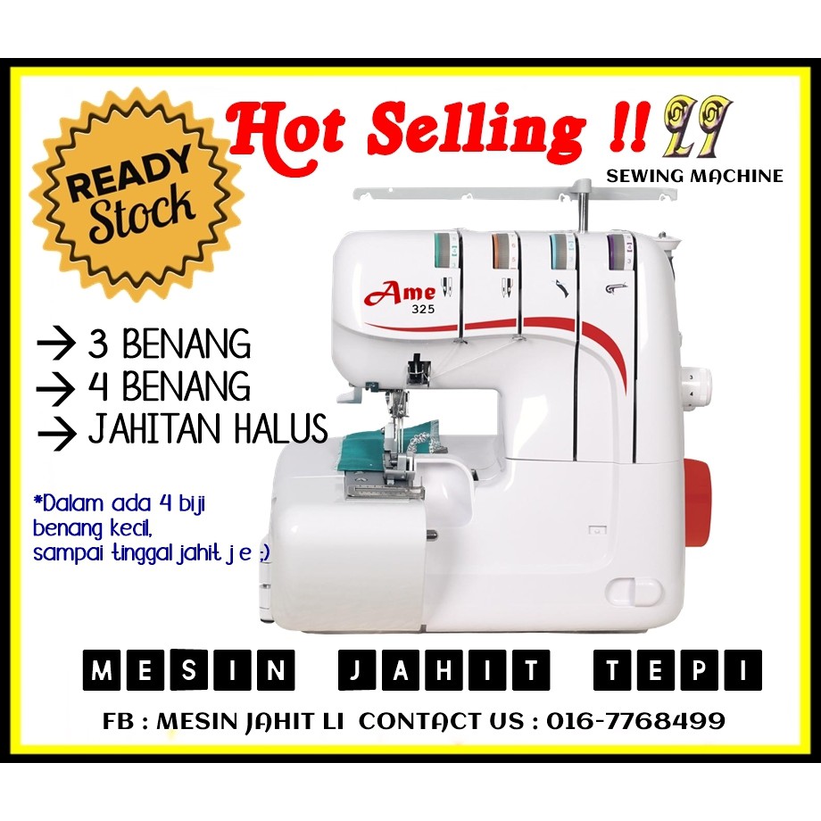 READY STOCK NEW AME Mesin Jahit Tepi Murah Portable READY STOCK NEW AME Mesin Jahit Tepi Murah Portable