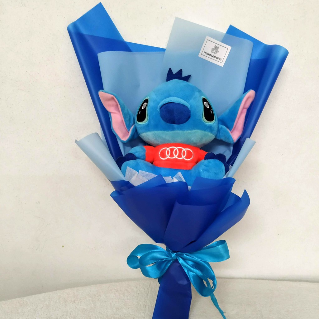 Ready Stock In Malaysia Lilo Stitch Holding Heart Soft Toys Plush Bouquet Valentines Day Convocation Gifts 公仔花束情人节礼物 Shopee Malaysia
