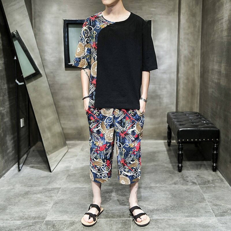 short sleeve tracksuit mens