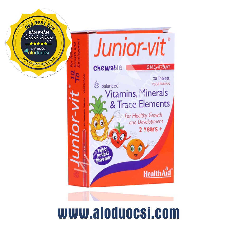 Healthaid Junior-vit - Chewable - Box of 30 capsules - Genuine | Shopee ...