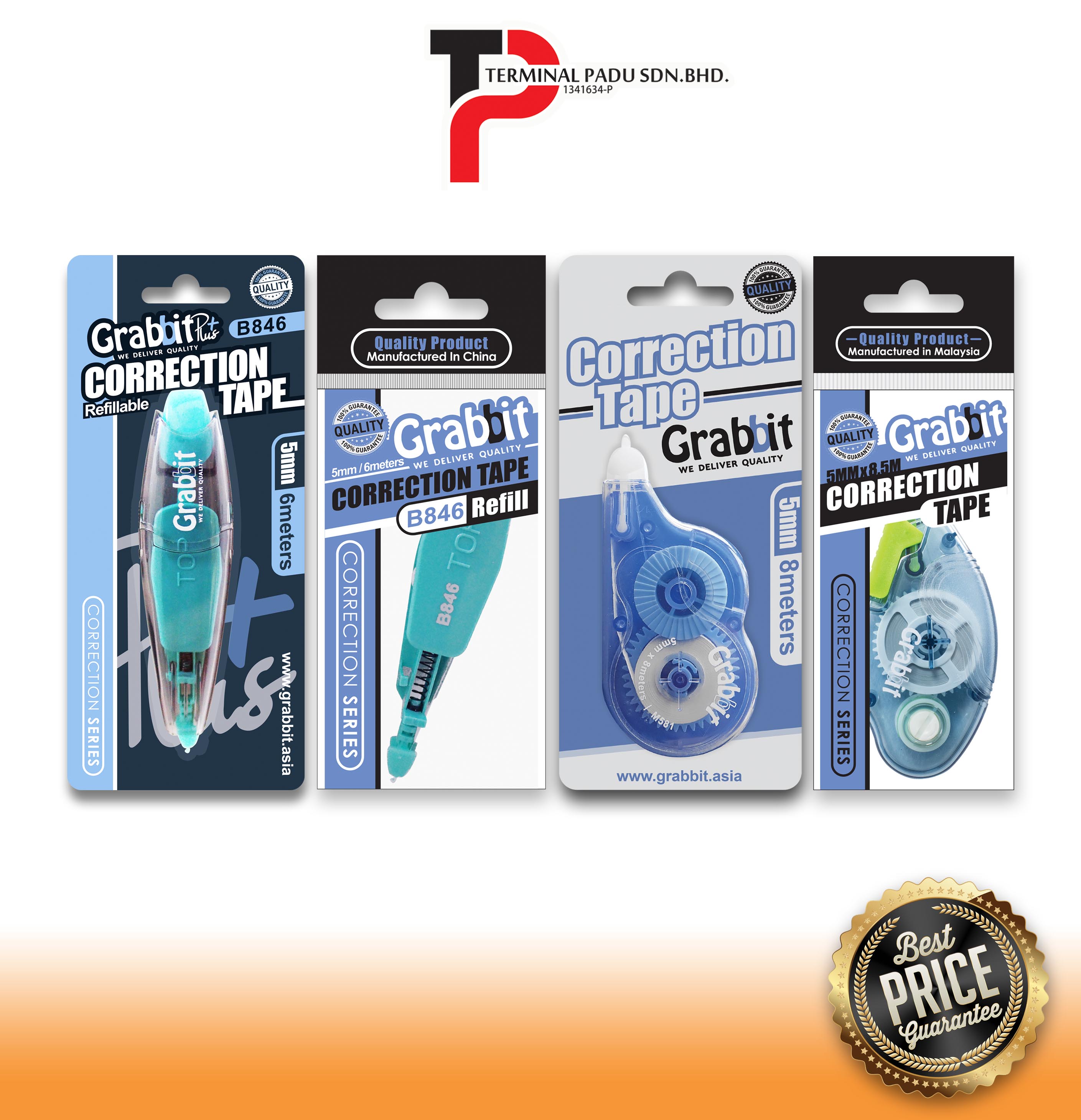 Grabbit Correction Tape Shopee Malaysia