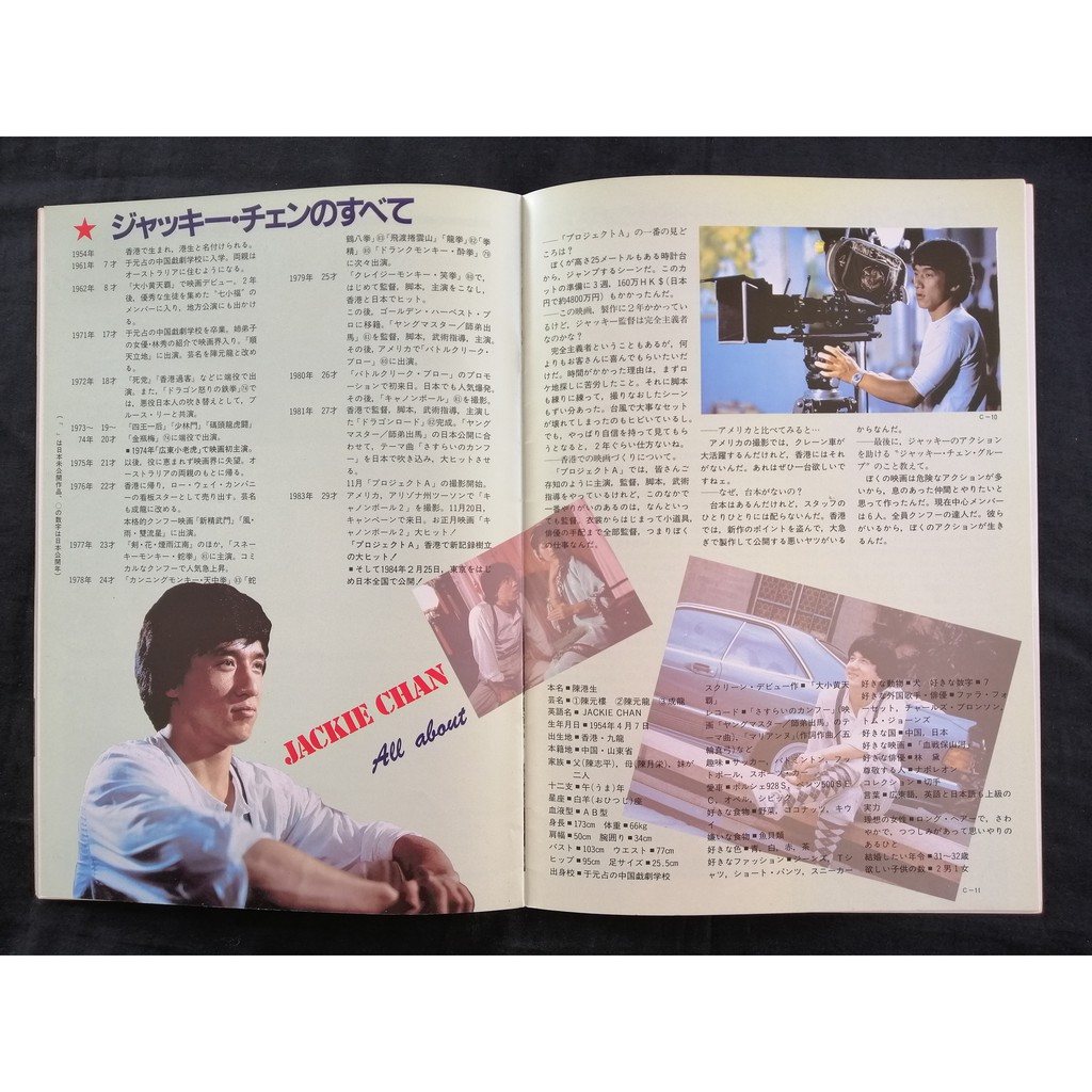 Pre Owned 19 Jackie Chan Yuen Biao Sammo Hung Isabella Wong Project A Chinese A計劃 Japanese Movie Program Shopee Malaysia
