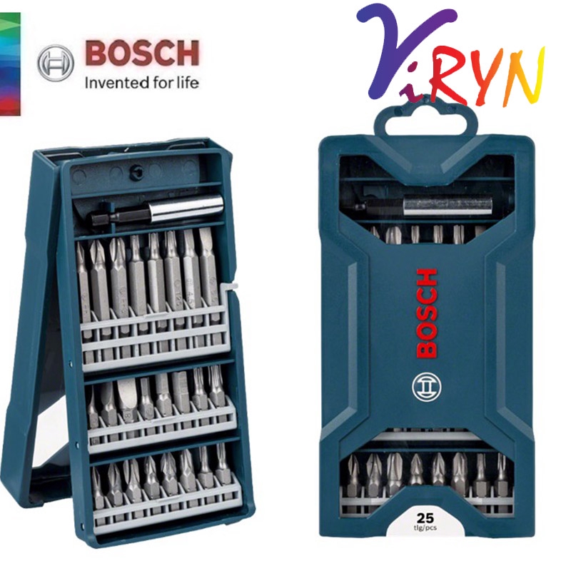 BOSCH 25 Pieces Mini XLine Screwdriver Bit Set (2607017400) Shopee