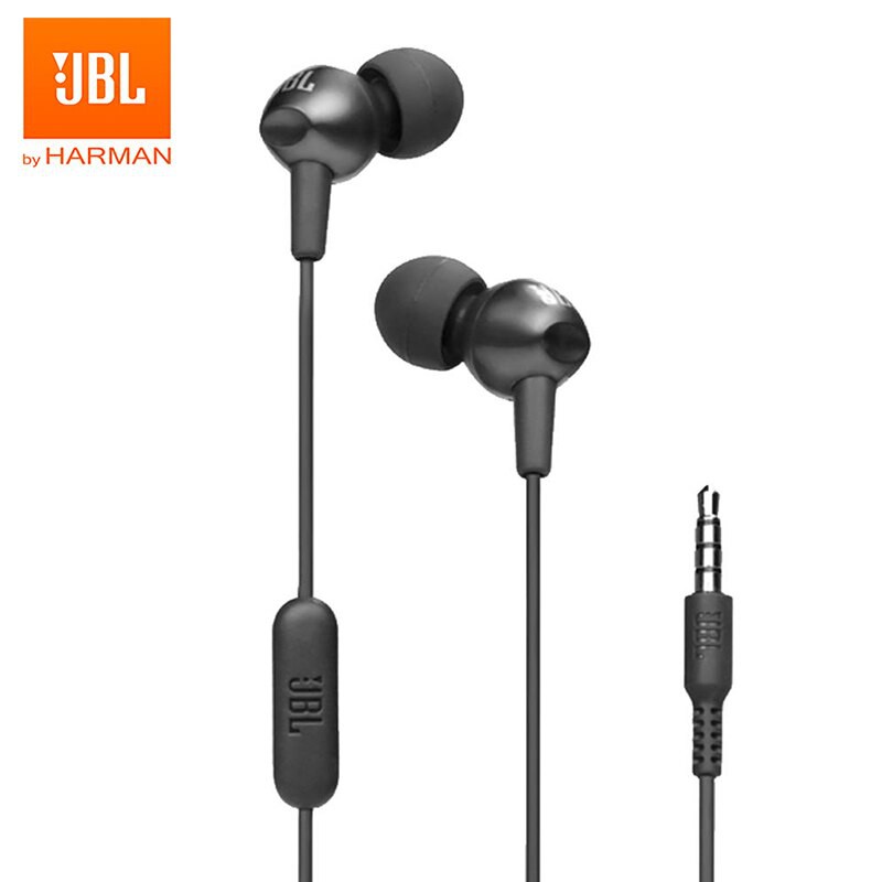 JBL C200SI In-ear Headphones 3.5mm Jack Earpieces Superior Sound One Button Control Headset 
