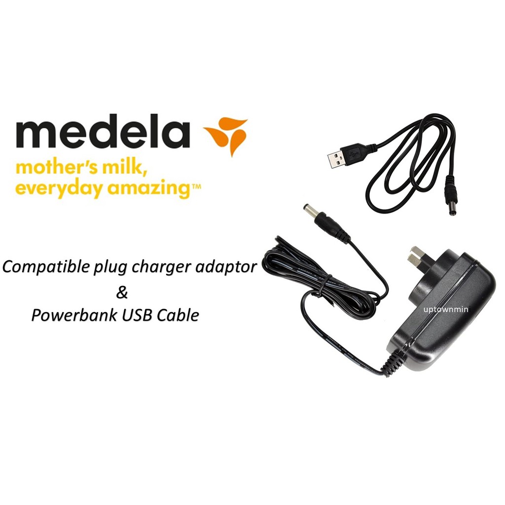 🔥🔥MEDELA SWING MAXI FREESTYLE SONATA FLEX USB POWERBANK CABLE BREAST PUMP CHARGER PLUG ADAPTOR