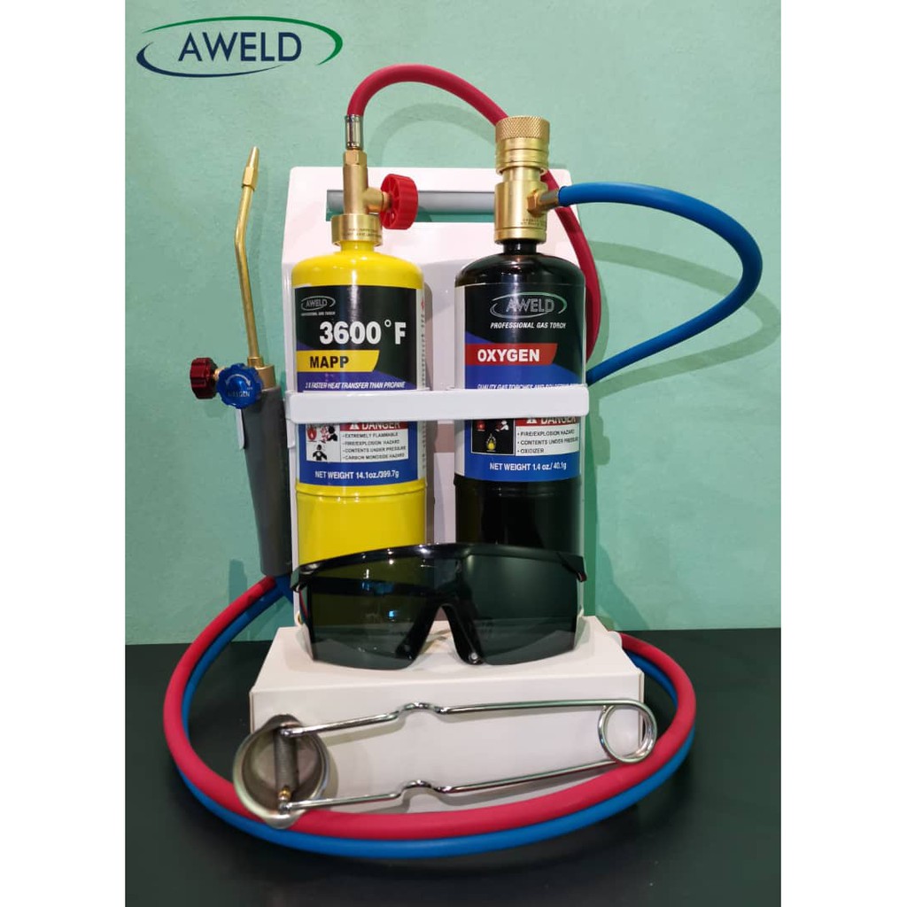 Aweld Mapp & Oxygen Brazing Torch Set  Shopee Malaysia