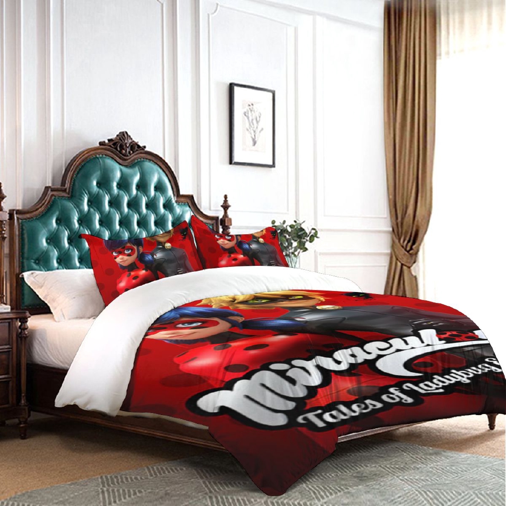 Miraculous Ladybug Microfiber Comforter Set 86x70 In Unique 3
