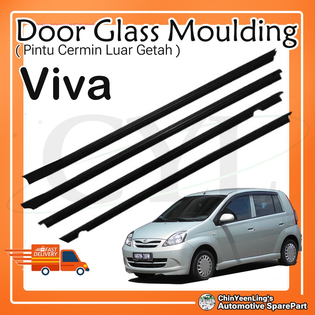 Perodua Viva Door Glass Moulding Shopee Malaysia