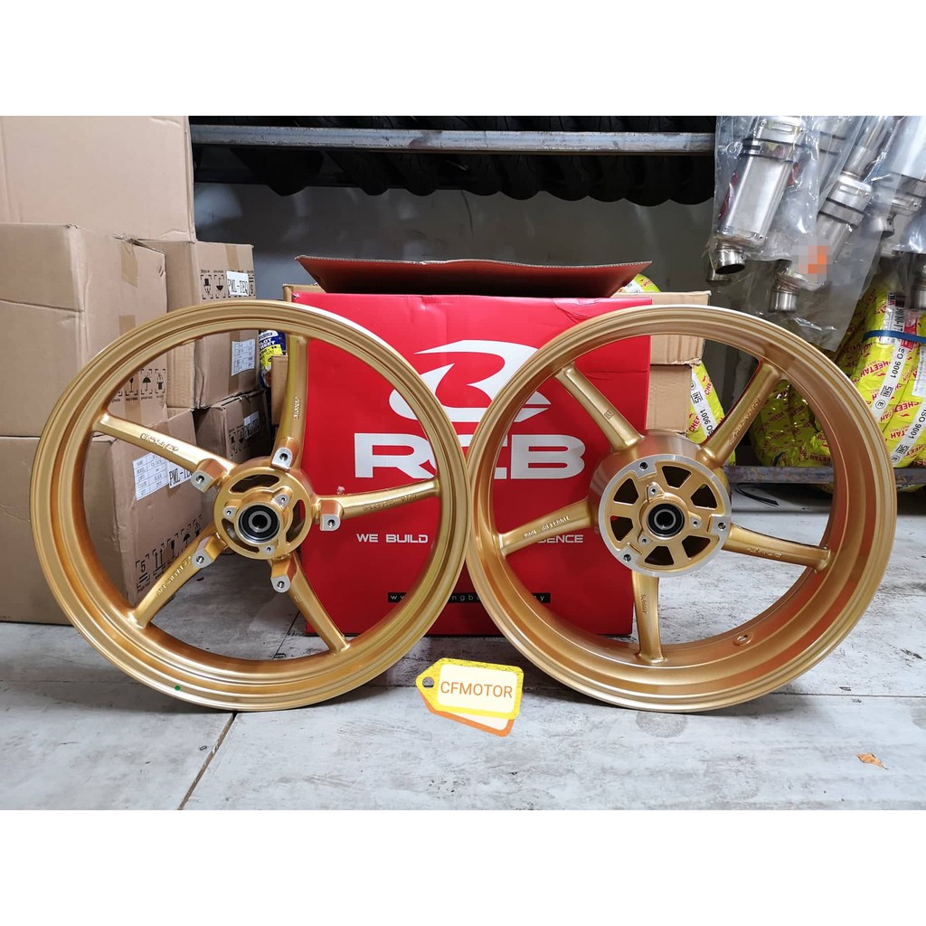 YAMAHA R25 SP522 RACING BOY RCB SPORT RIM (300/500x17) - GOLD / BLACK ...