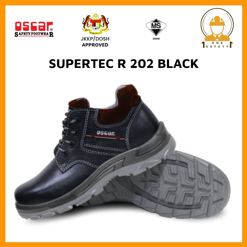 OSCAR Safety Footwear - SUPERTEC R 202 BLACK | Shopee Malaysia