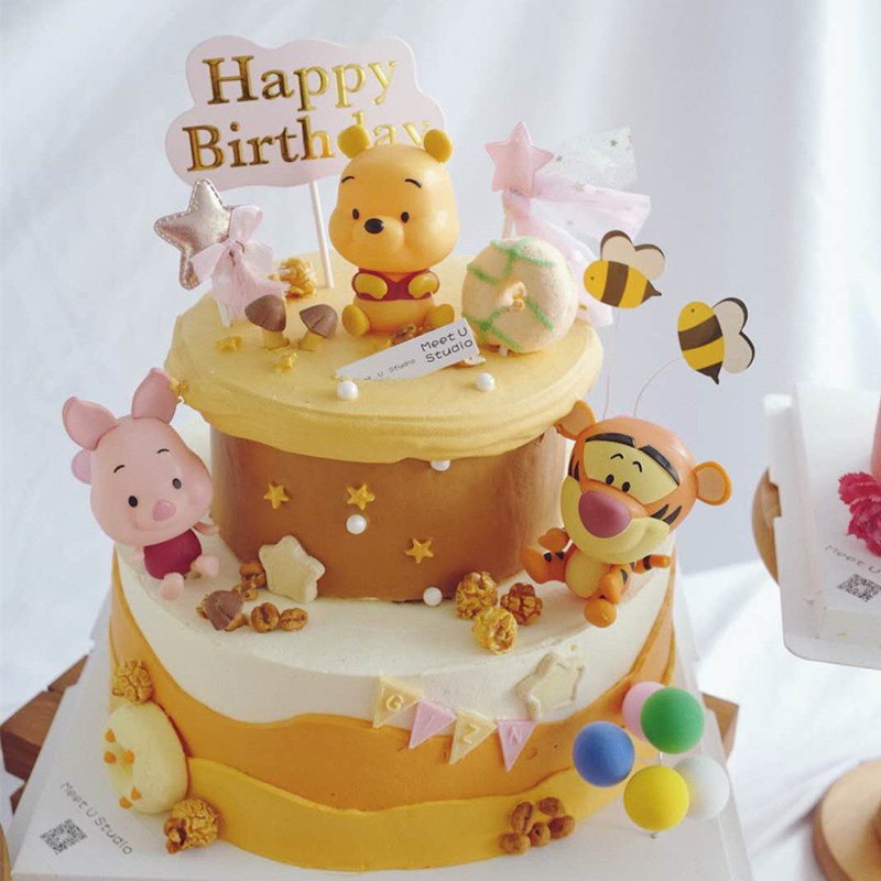 Cake Decoration Pooh Bear Tigger Piglet Cartoon Winnie the pooh Wedding ...