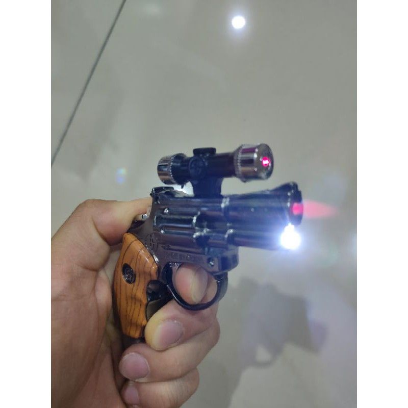 Lighter Laser & Torch Light Pistol Gun 2 in 1 Pemetik Api Mancis Laser & Lampu Suluh 打火机