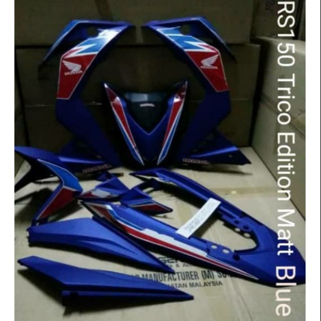 Coverset Rs150 Trico Biru Matt Hld