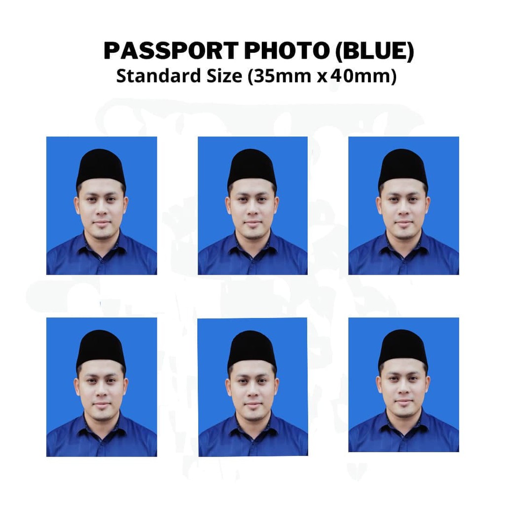 gambar passport background biru