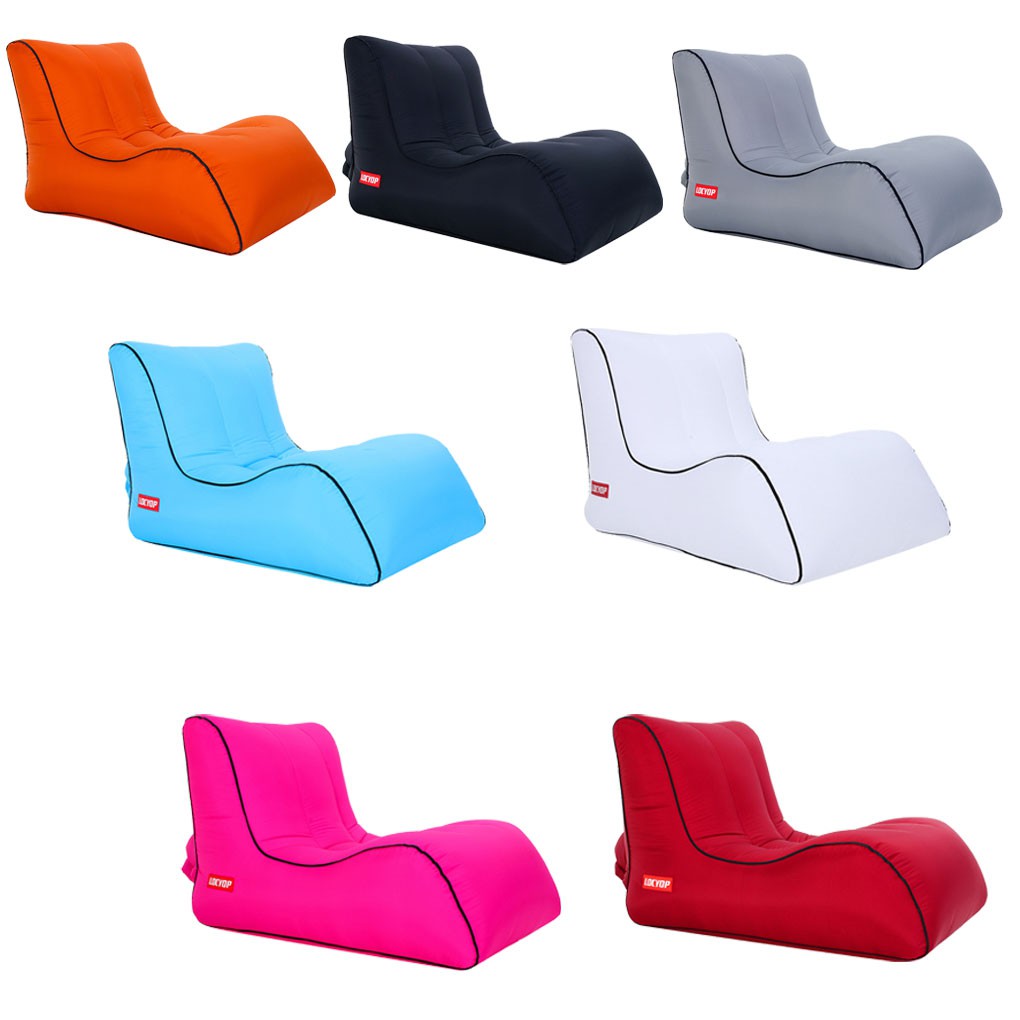 inflatable air bag lounger sofa lazy couch portable chair sleeping camping  waterproof sofa