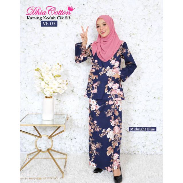 Baju Kurung Kedah Dhia Cotton VE 01 04 Shopee Malaysia Baju Kurung Kedah Dhia Cotton VE 01 04 Shopee Malaysia
