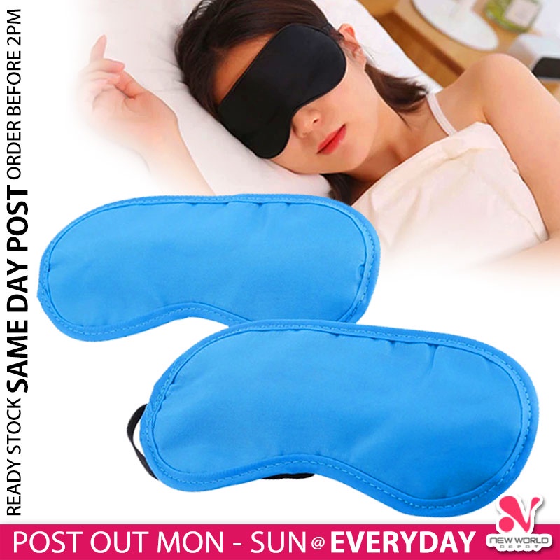 《 》Travel Sleep Eye Mask Elastic Bandage Rest Relax Sleeping Shield Blindfold Eyeshade Cover Penutup Mata 眼罩