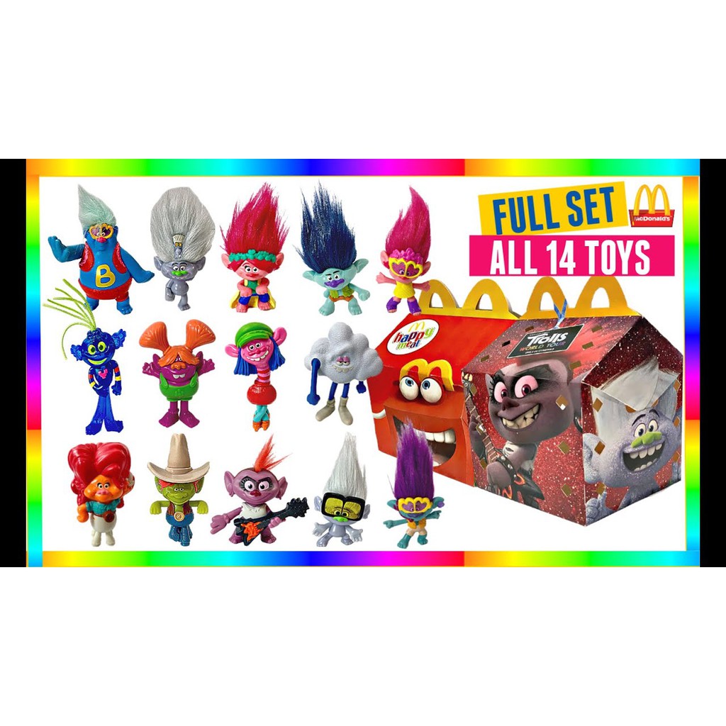 Happy Meal Toys McDonald's Trolls World Tour Dreamworks Animation
