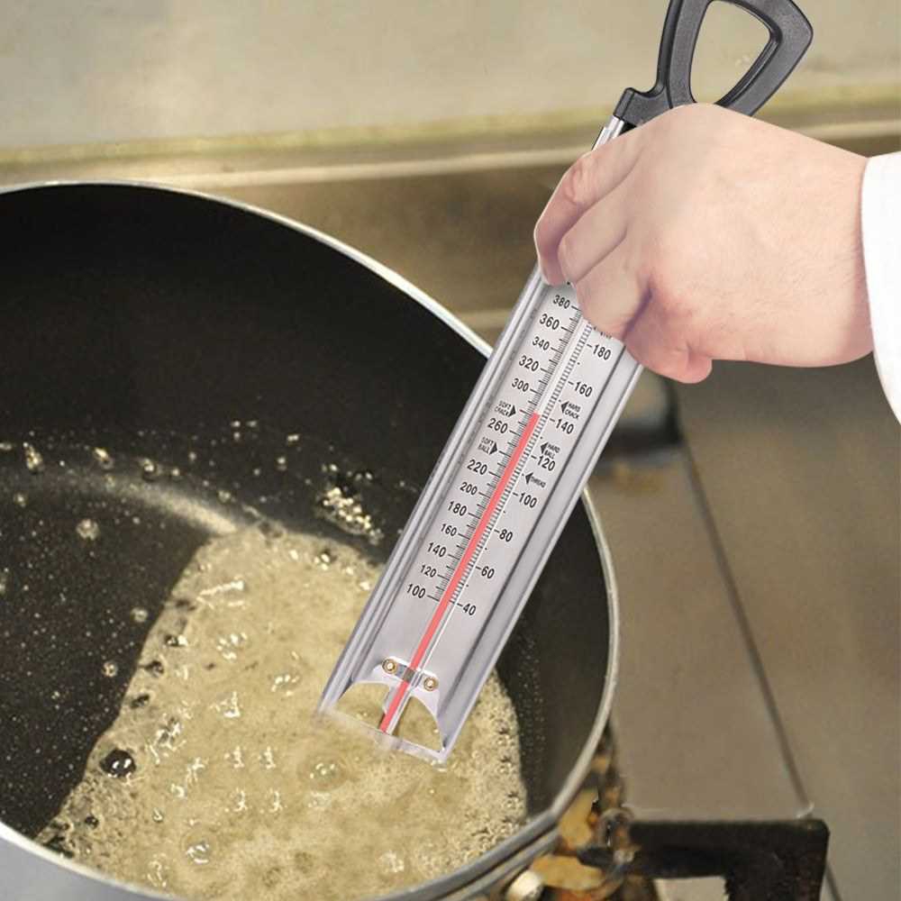 Candy Thermometer Stainless Steel Fry Thermometer Jam Thermometer Syrup